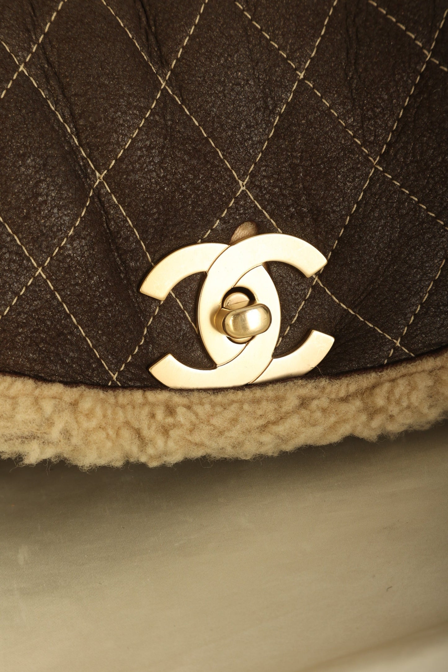 Chanel 2004 Shearling Chain Flap