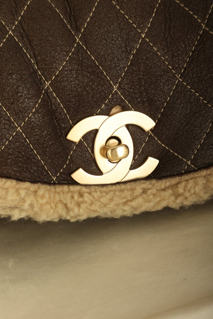 Chanel 2004 Shearling Chain Flap