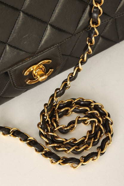 Chanel 1994 Lambskin Turnlock Single Flap