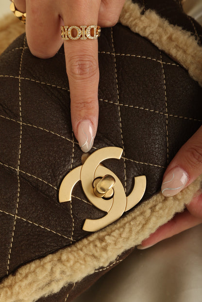 Chanel 2004 Shearling Chain Flap