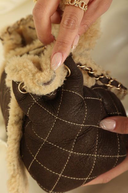 Chanel 2004 Shearling Chain Flap