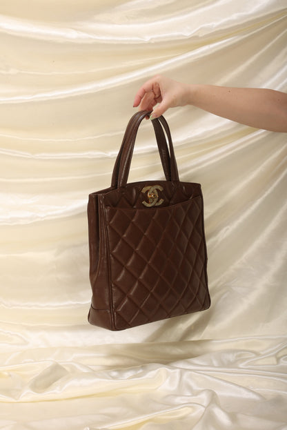 Chanel Caviar XL Logo Tote