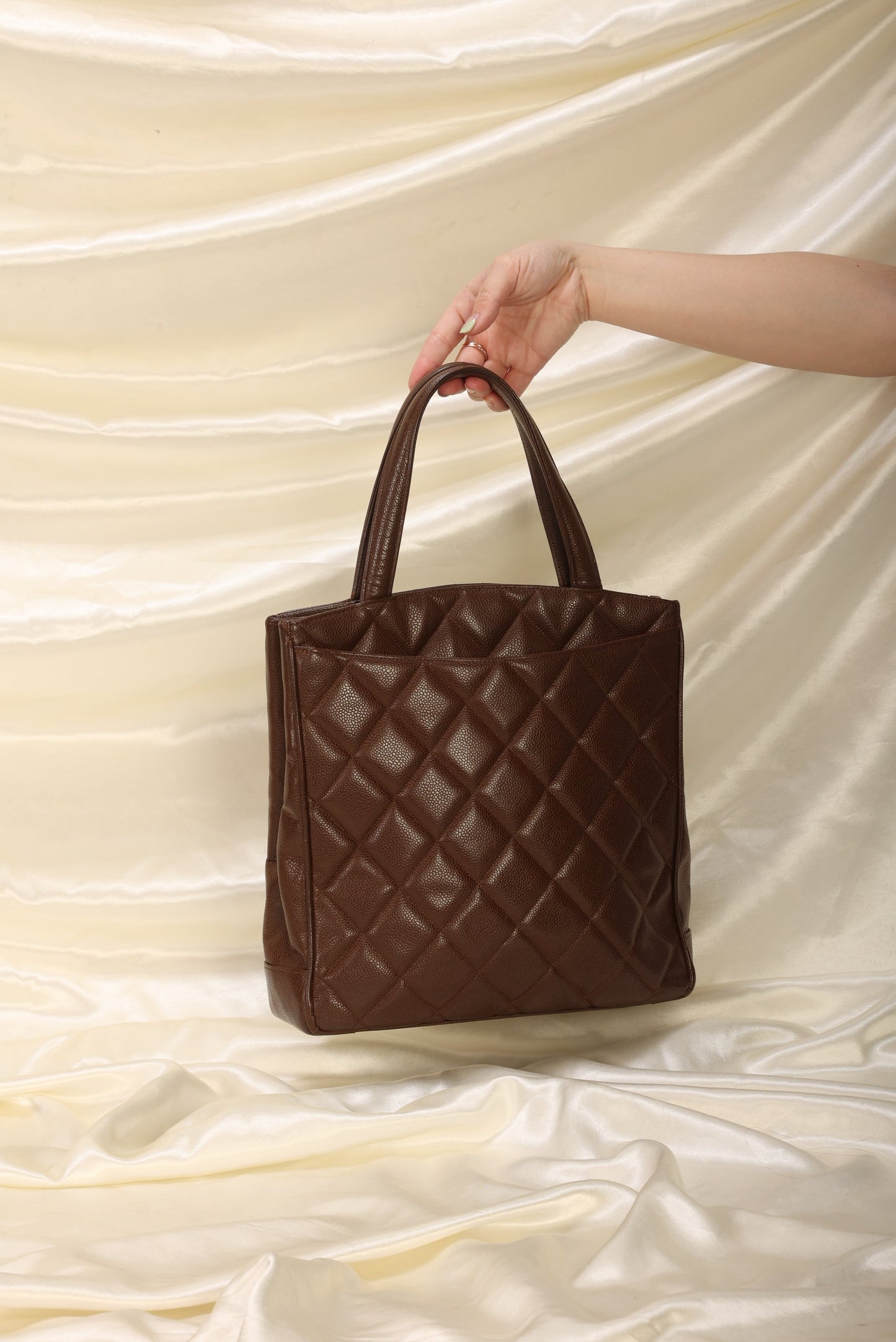 Chanel Caviar XL Logo Tote