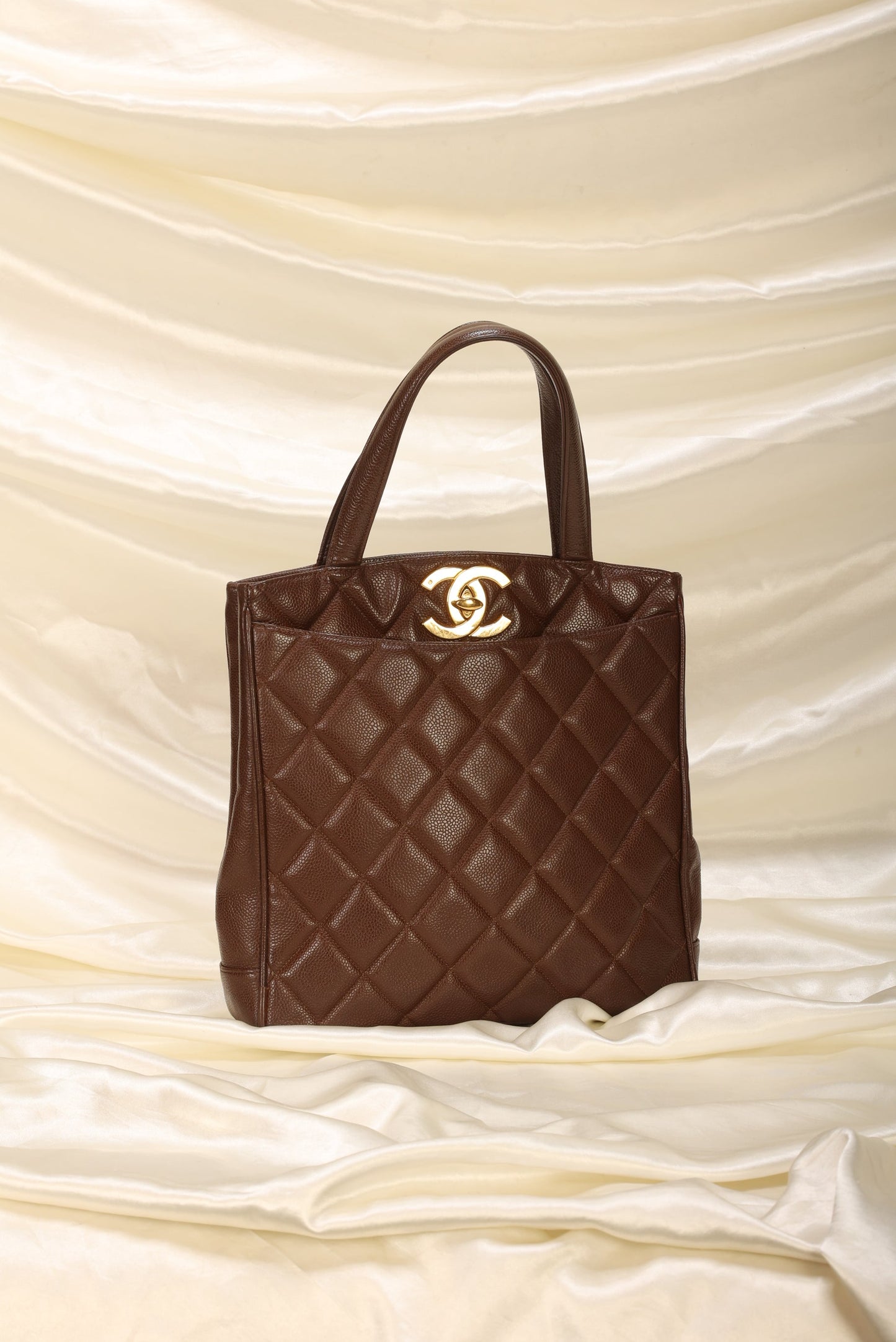 Chanel Caviar XL Logo Tote