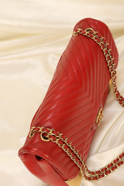 Chanel Rock the Corner Chevron Lambskin Half Flap