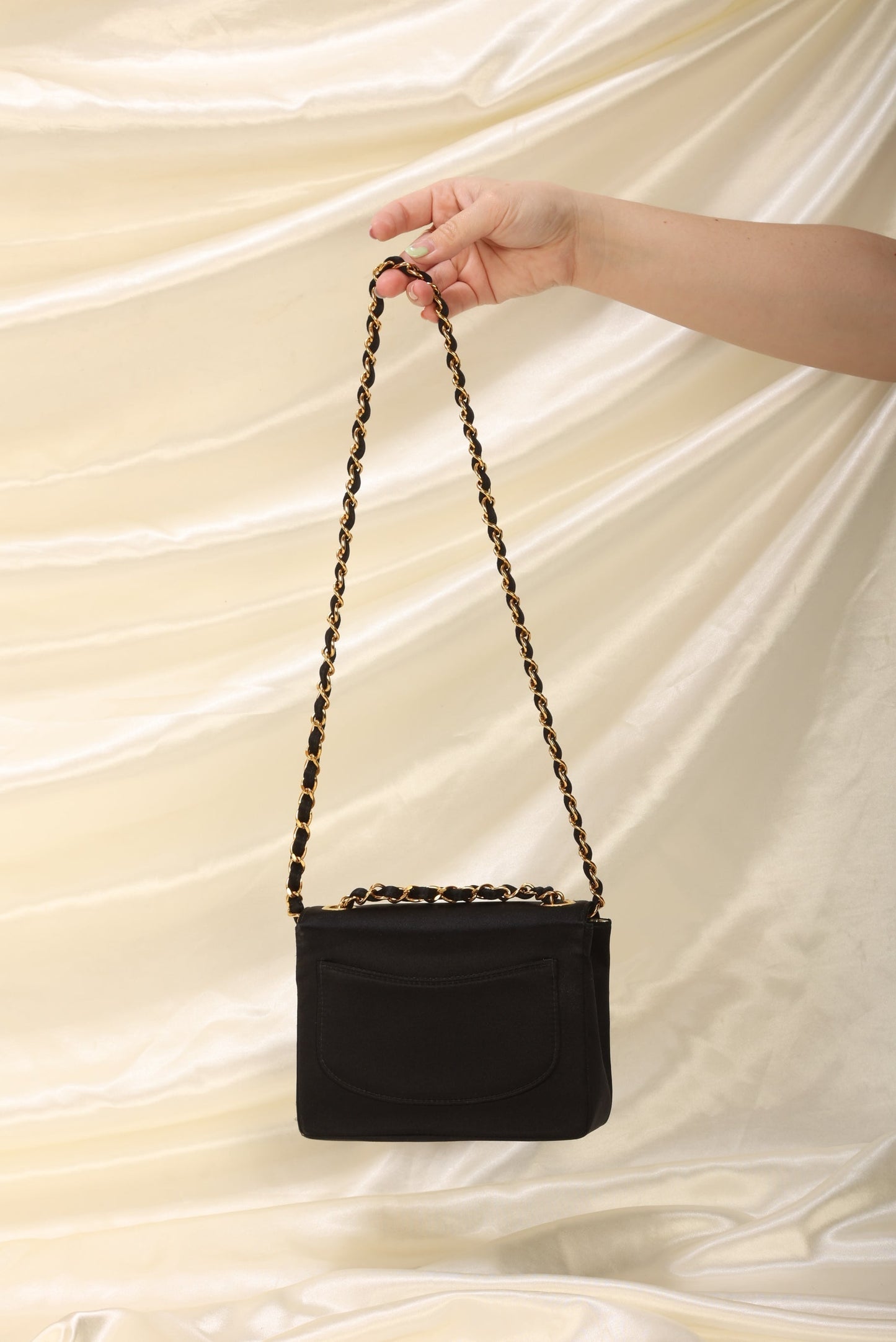 Extremely Rare Chanel Satin Mini Half Flap