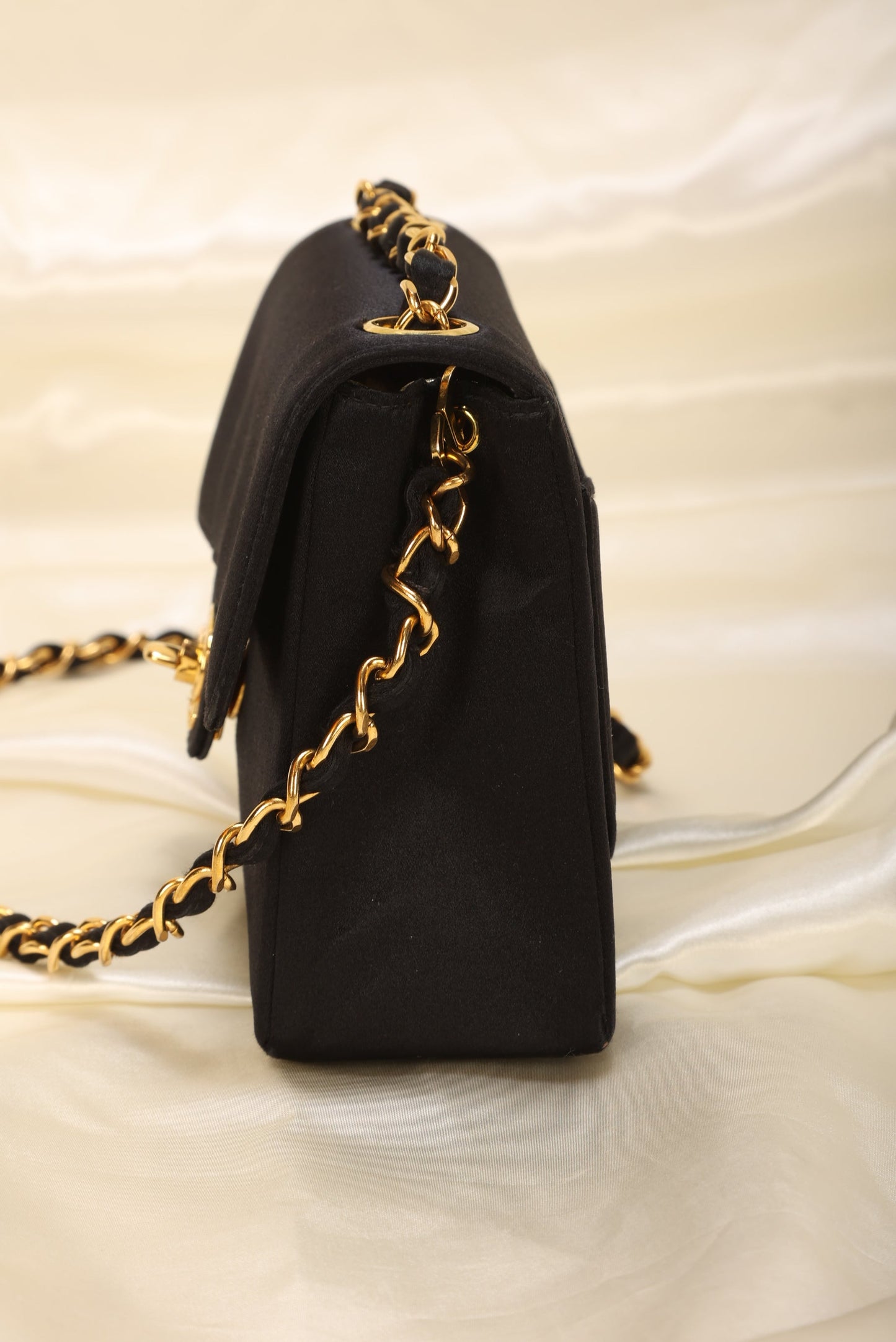 Extremely Rare Chanel Satin Mini Half Flap