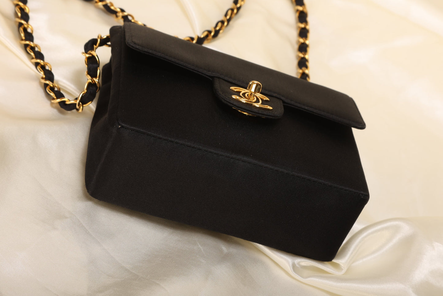 Extremely Rare Chanel Satin Mini Half Flap