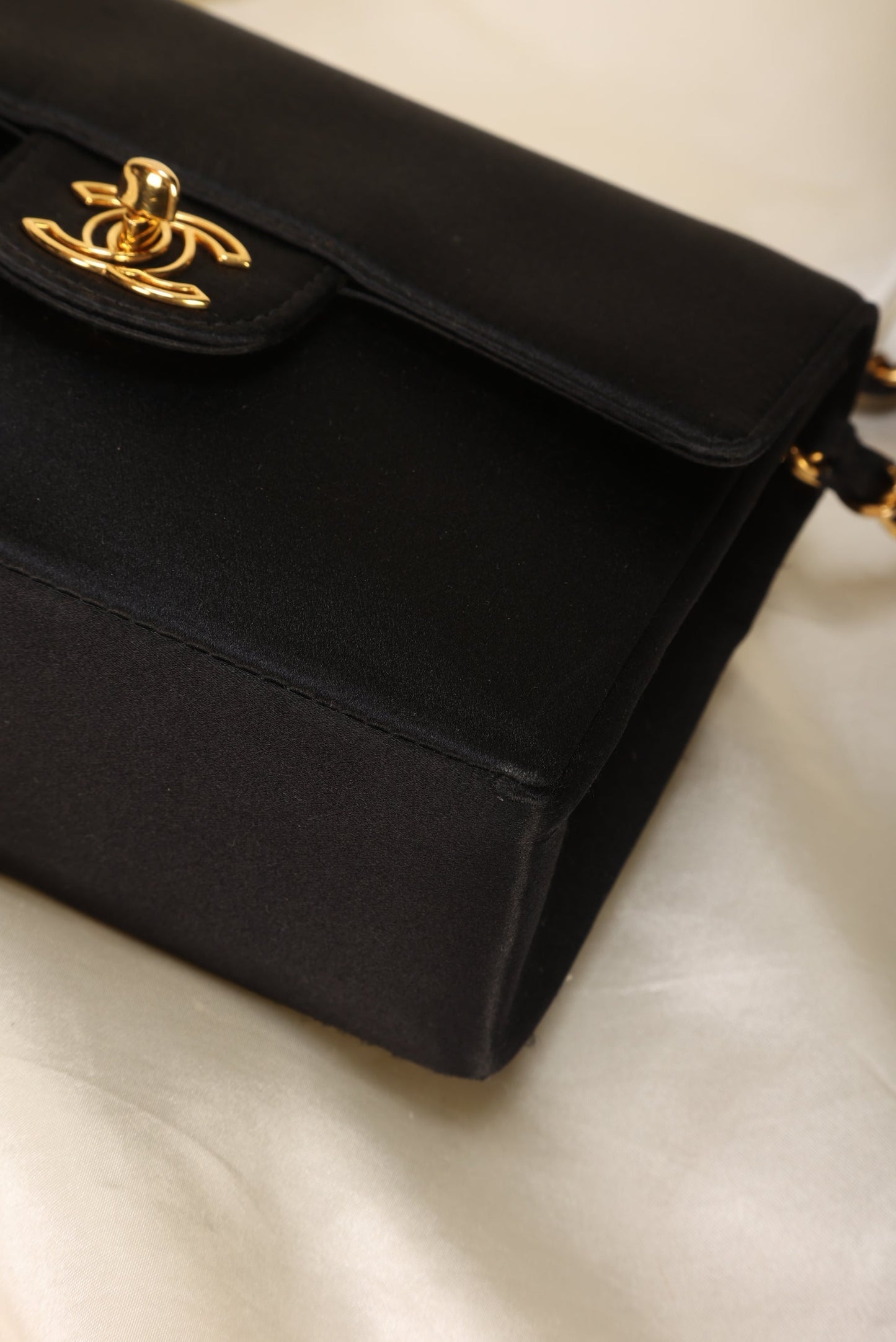 Extremely Rare Chanel Satin Mini Half Flap