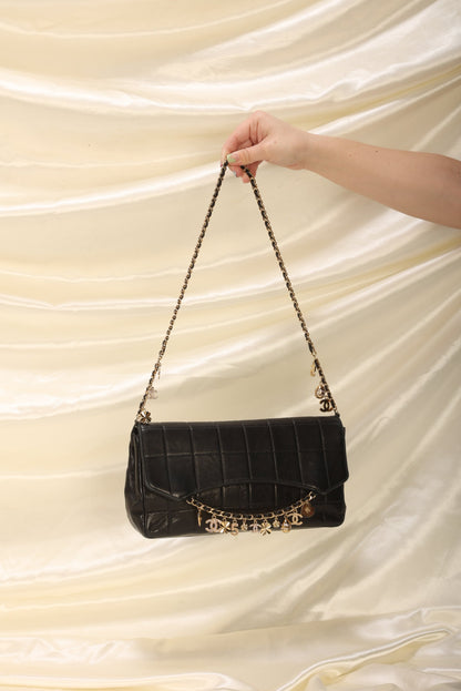 Extremely Rare Chanel Lambskin Charm Chocolate Bar