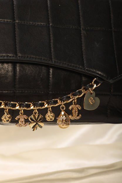 Extremely Rare Chanel Lambskin Charm Chocolate Bar
