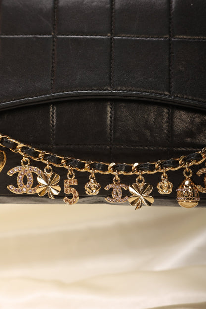 Extremely Rare Chanel Lambskin Charm Chocolate Bar
