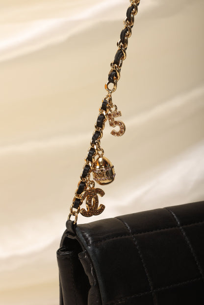 Extremely Rare Chanel Lambskin Charm Chocolate Bar