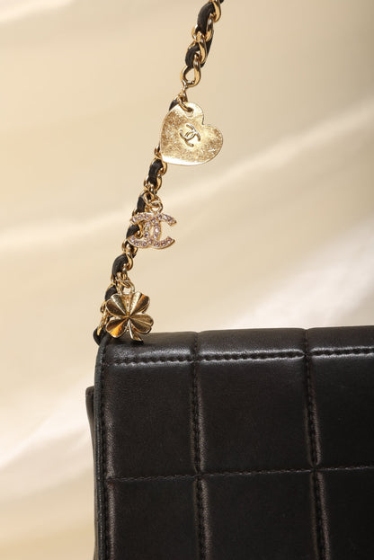 Extremely Rare Chanel Lambskin Charm Chocolate Bar
