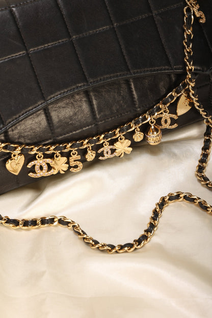 Extremely Rare Chanel Lambskin Charm Chocolate Bar