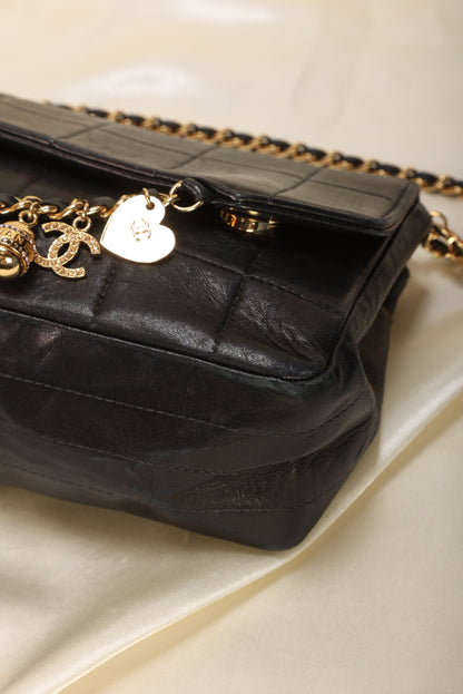 Extremely Rare Chanel Lambskin Charm Chocolate Bar