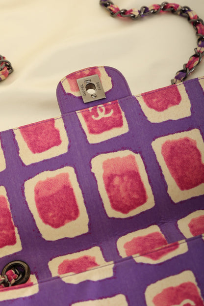 Extremely Rare Chanel Canvas Watercolor Single Flap