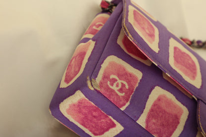 Extremely Rare Chanel Canvas Watercolor Single Flap