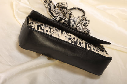 Extremely Rare Chanel Satin Coco Scarf Flap Bag