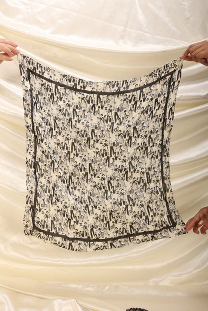 Extremely Rare Chanel Satin Coco Scarf Flap Bag