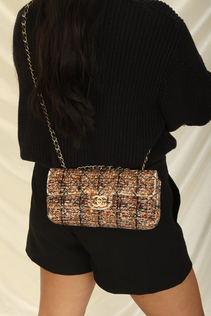 Extremely Rare Chanel 2006 Pony Hair East West Flap