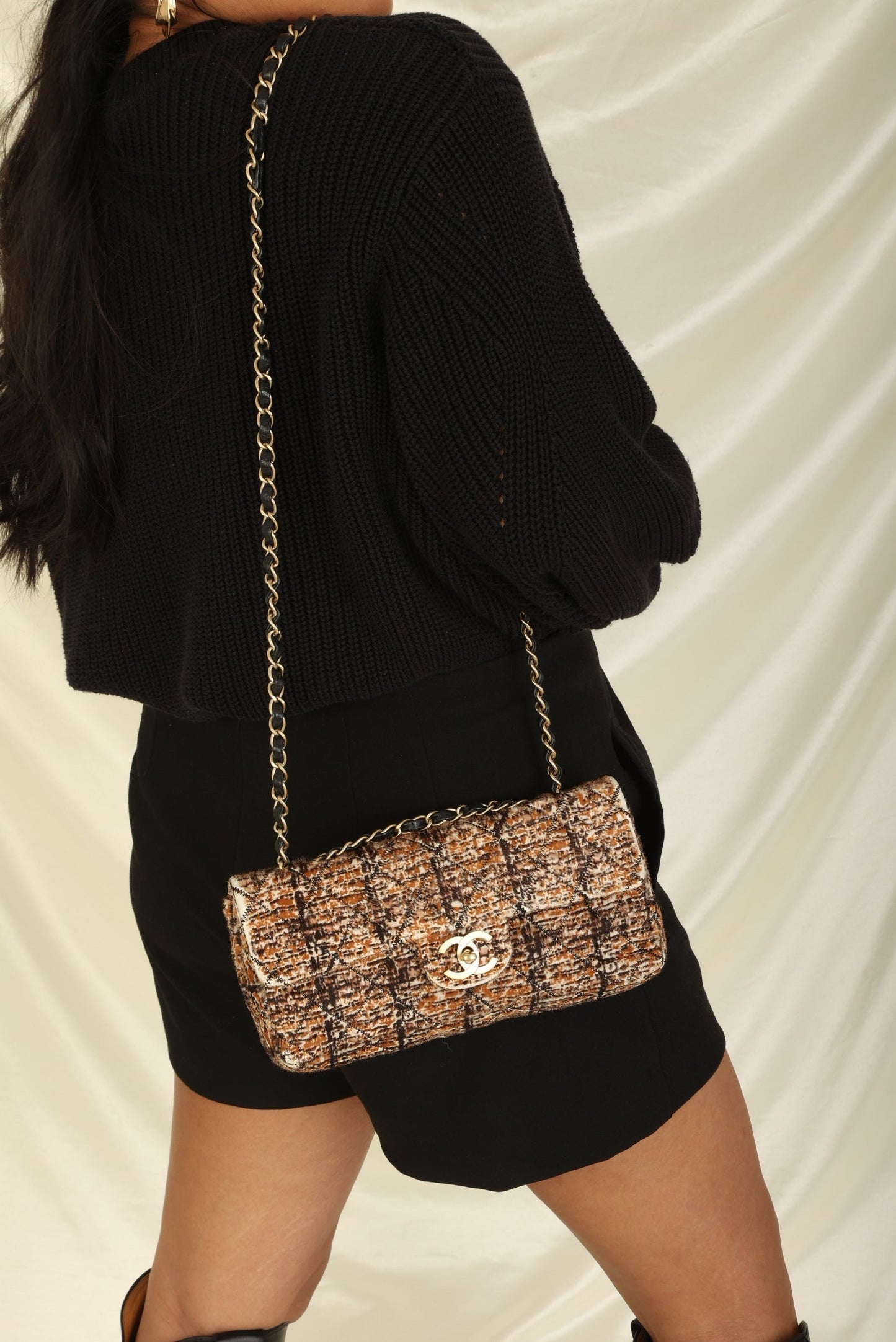Extremely Rare Chanel 2006 Pony Hair East West Flap