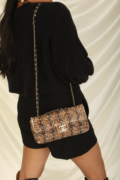 Extremely Rare Chanel 2006 Pony Hair East West Flap