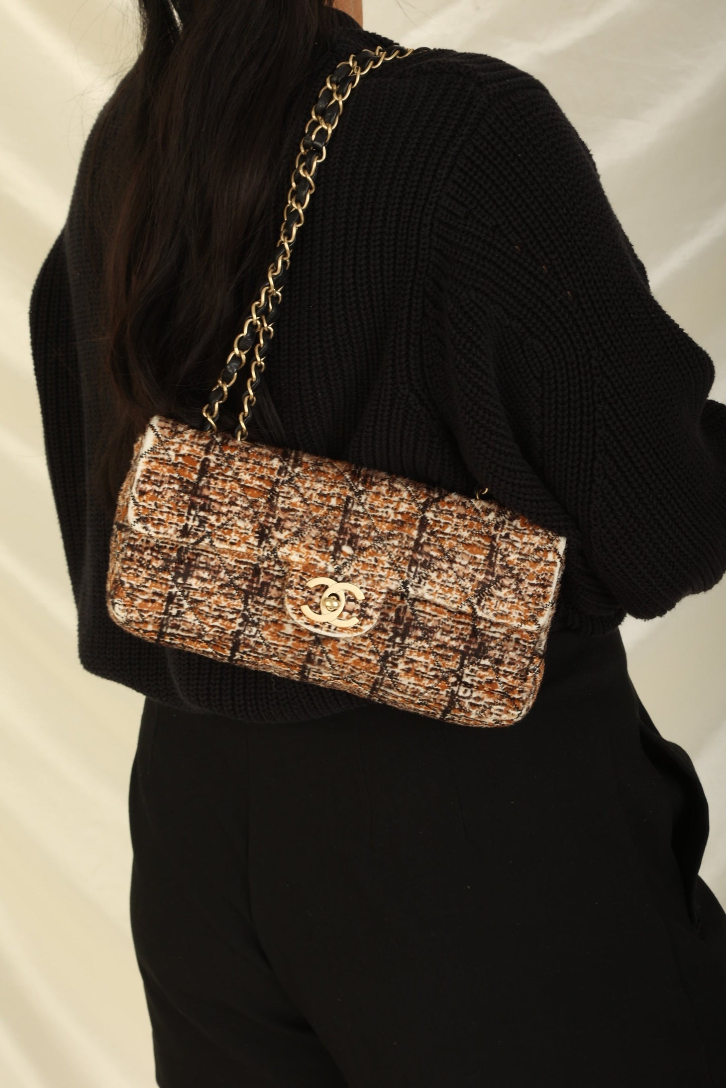 Extremely Rare Chanel 2006 Pony Hair East West Flap