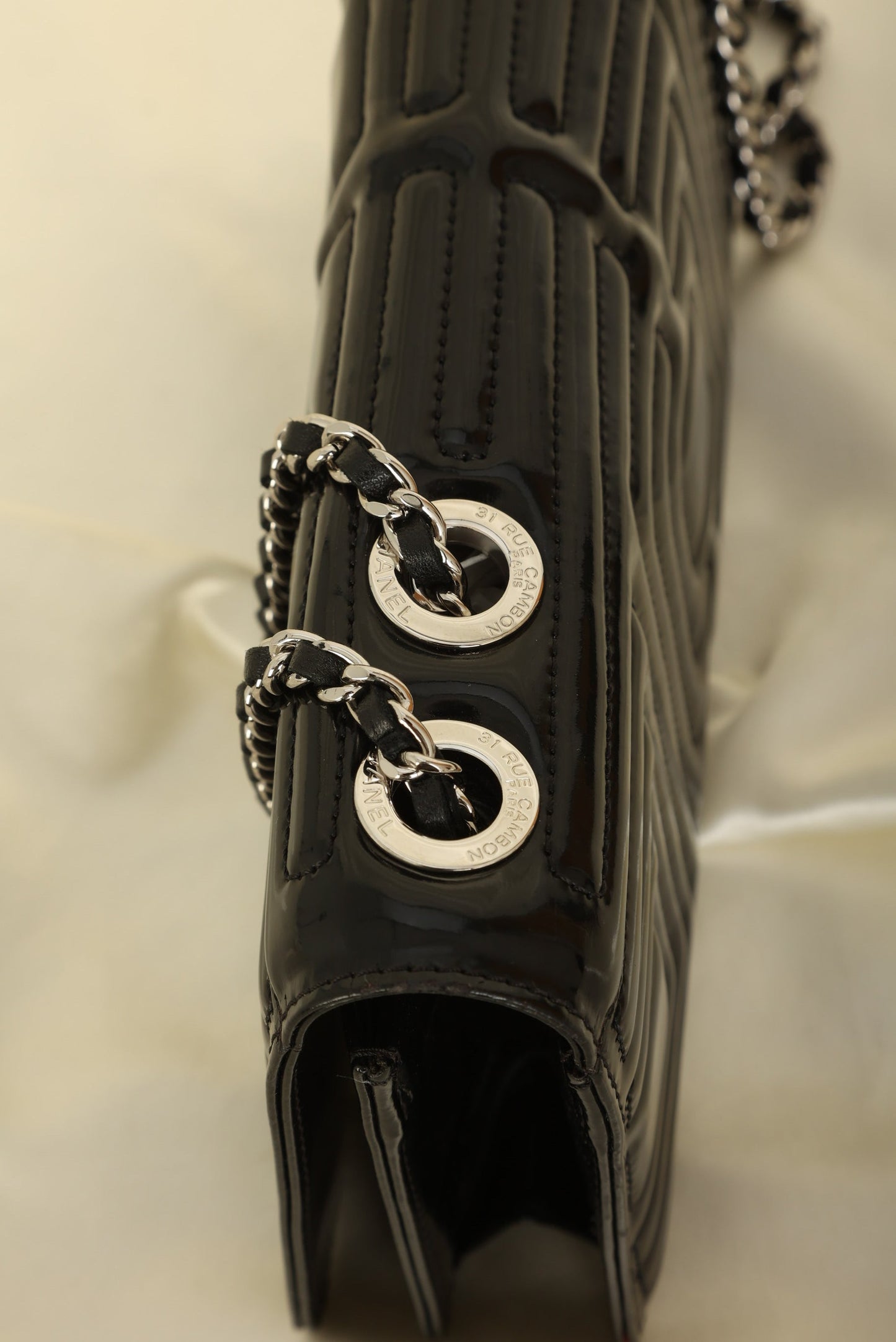 Chanel Patent Timeless Geometric Flap
