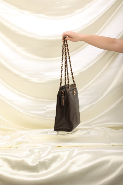 Chanel Caviar Turnlock Tote
