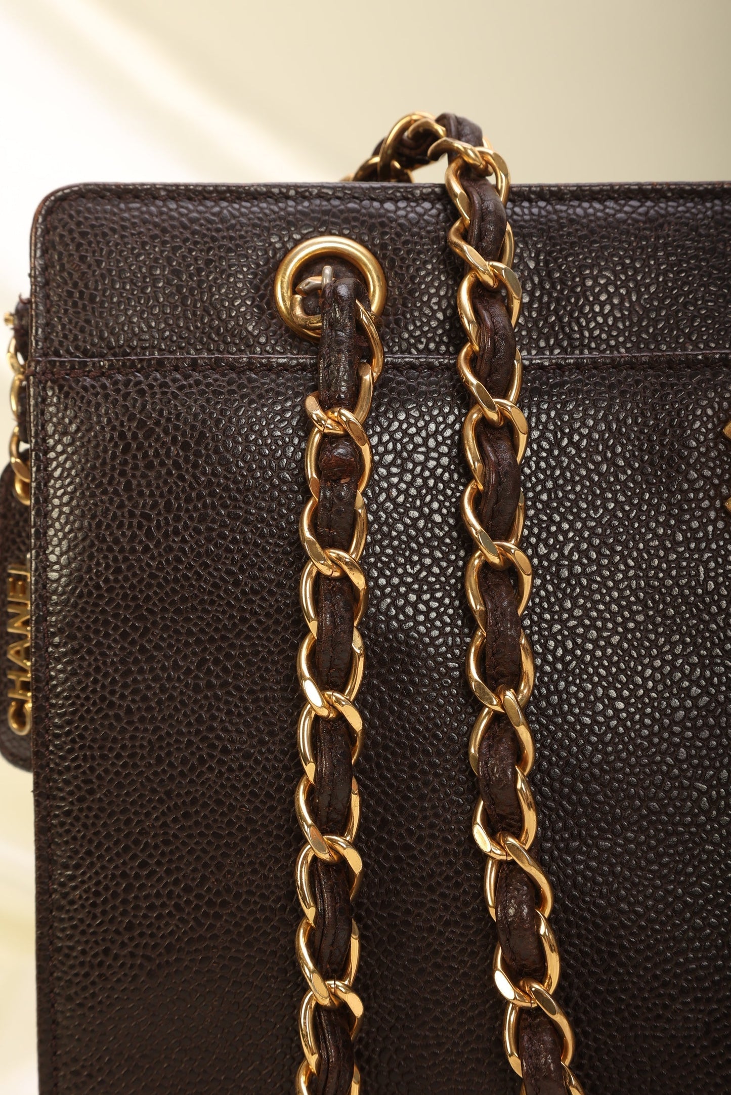 Chanel Caviar Turnlock Tote
