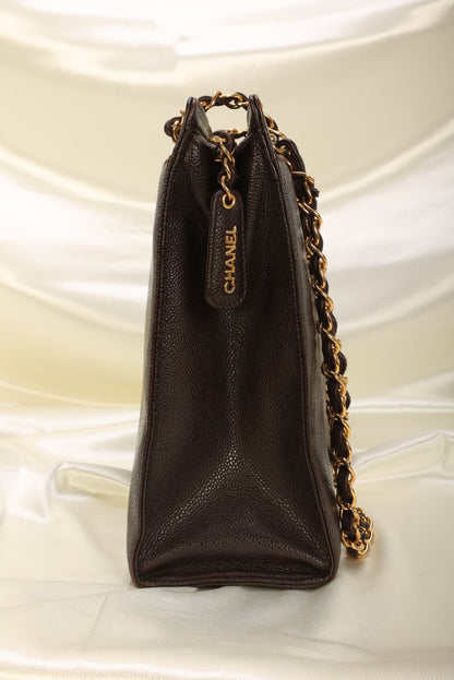 Chanel Caviar Turnlock Tote