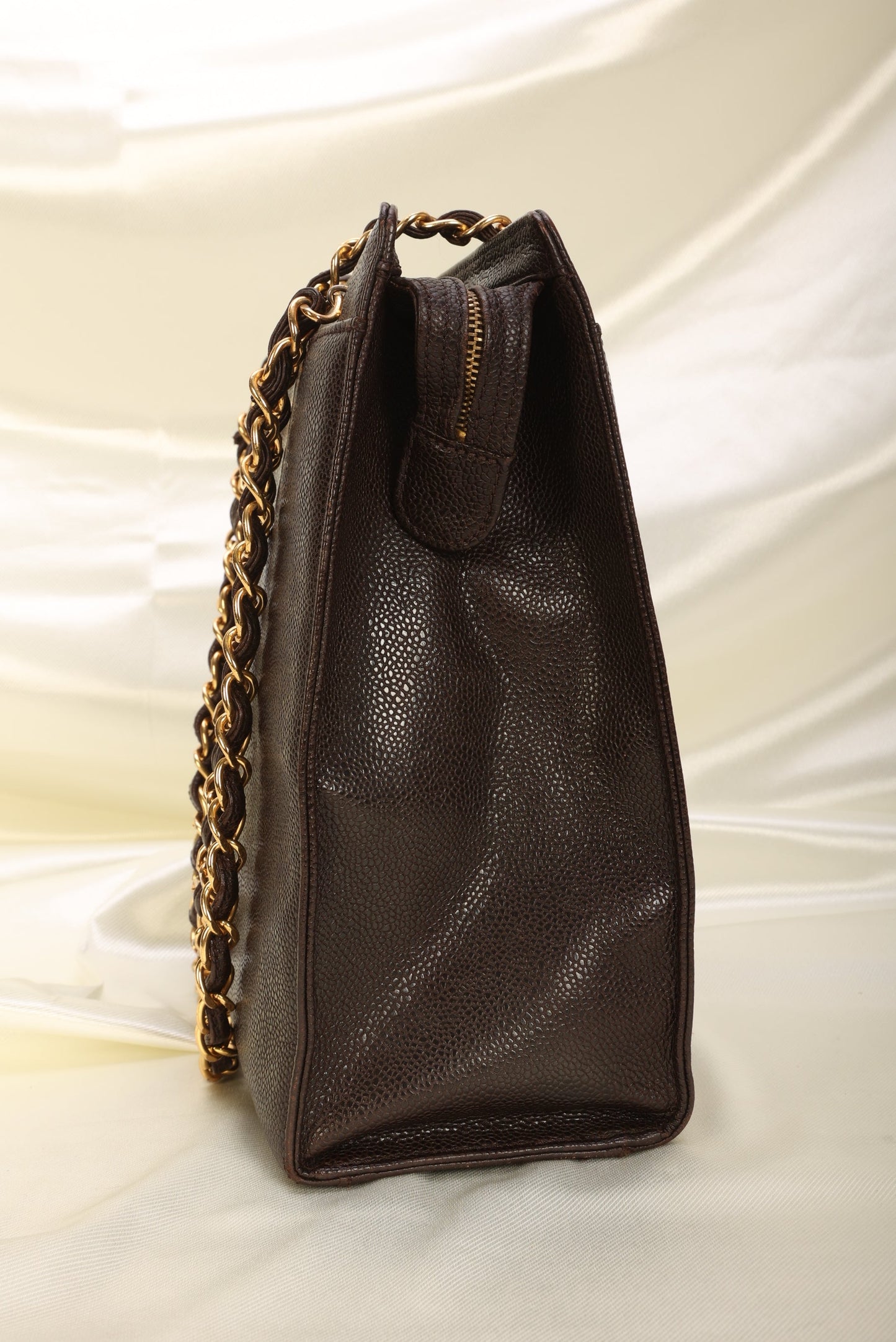 Chanel Caviar Turnlock Tote