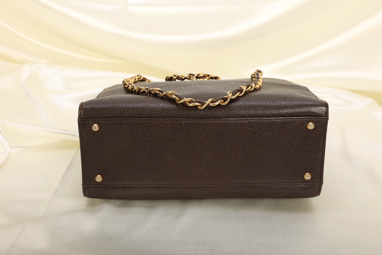 Chanel Caviar Turnlock Tote