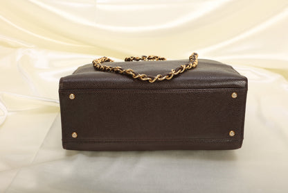 Chanel Caviar Turnlock Tote
