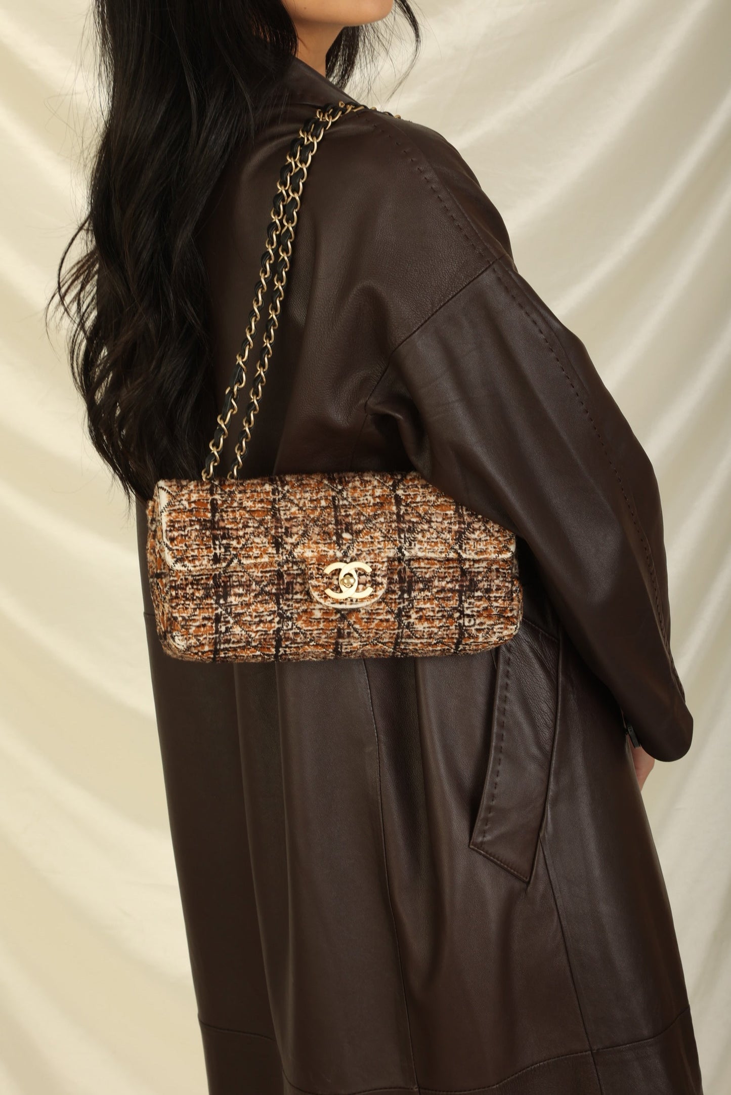 Extremely Rare Chanel 2006 Pony Hair East West Flap