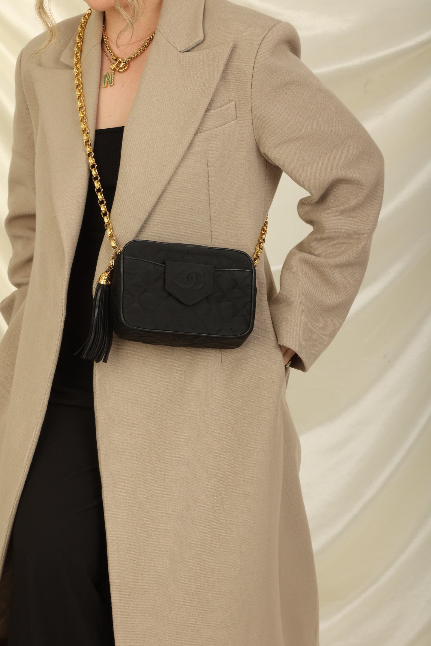Chanel Satin Bijoux Mini Camera Bag