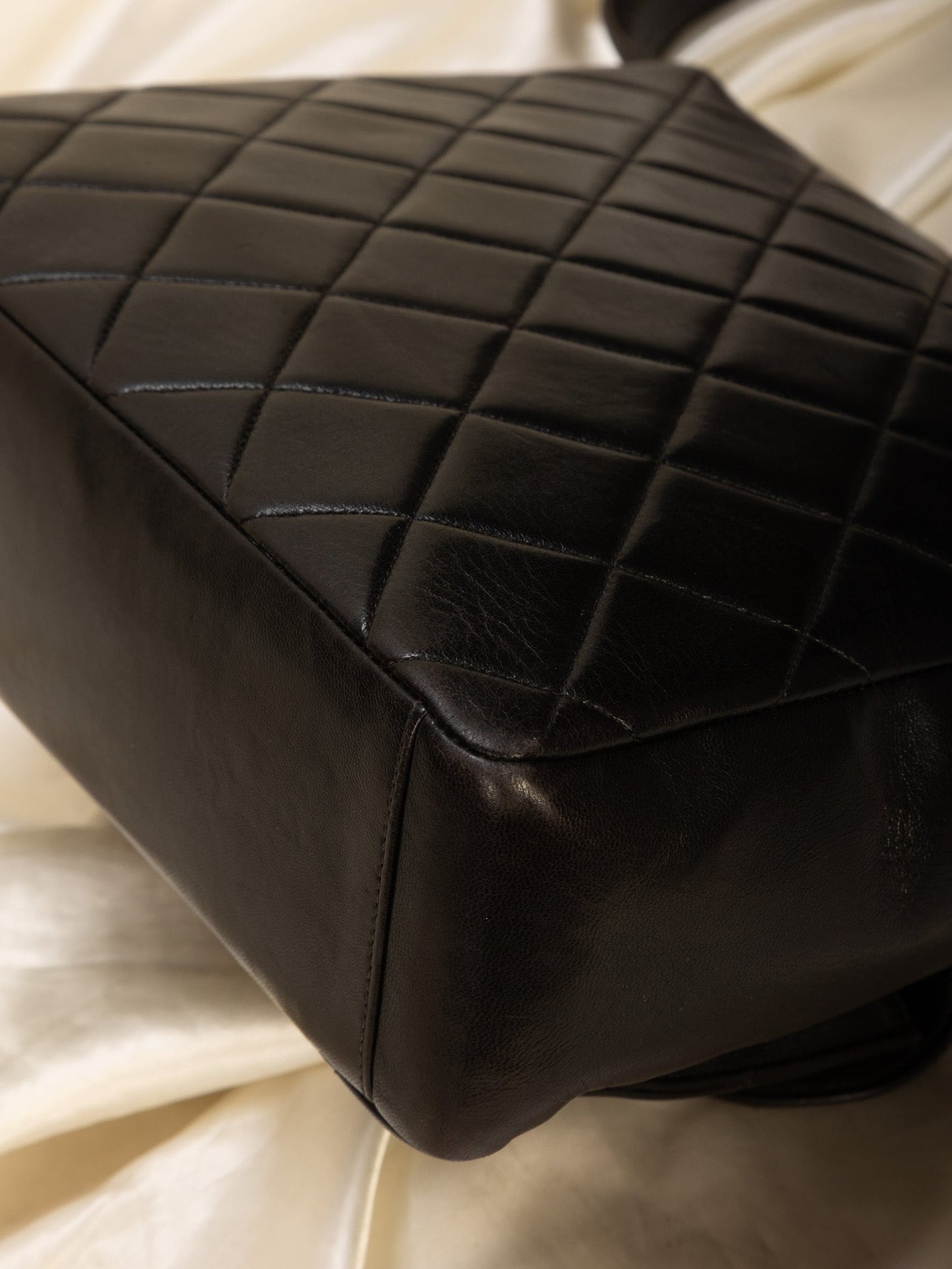 Extremely Rare Chanel Lambskin Double Turnlock Shoulder Bag
