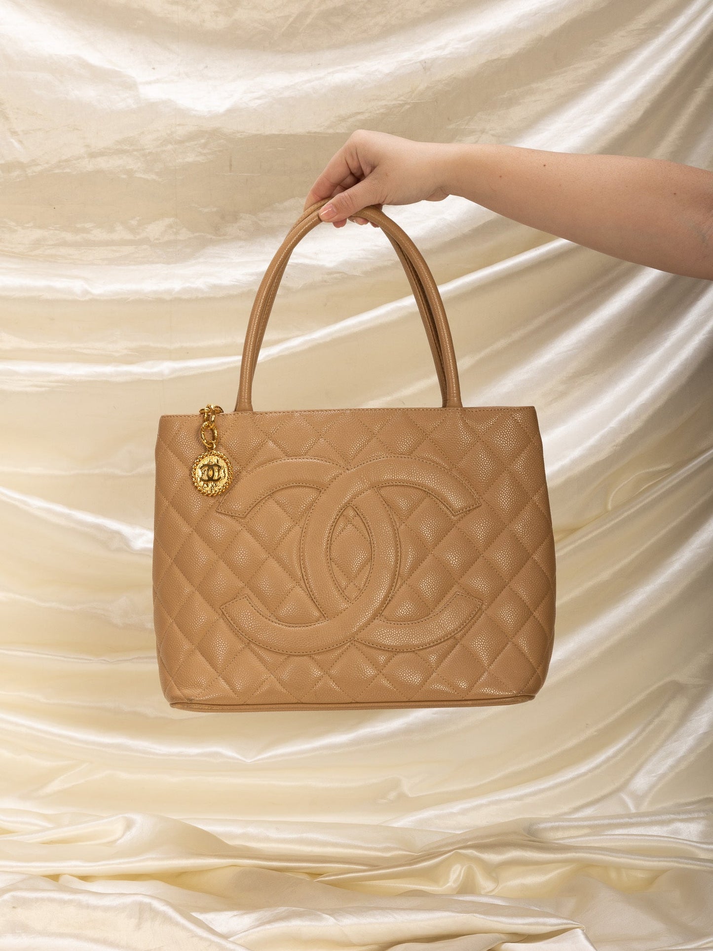 Chanel Caviar Medallion Tote