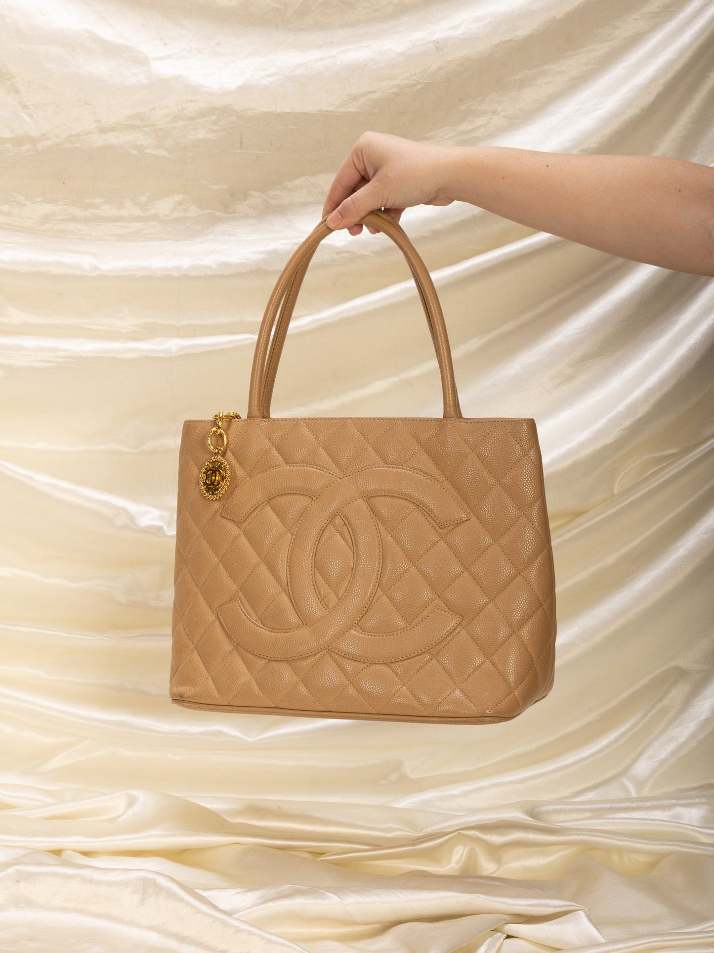 Chanel Caviar Medallion Tote