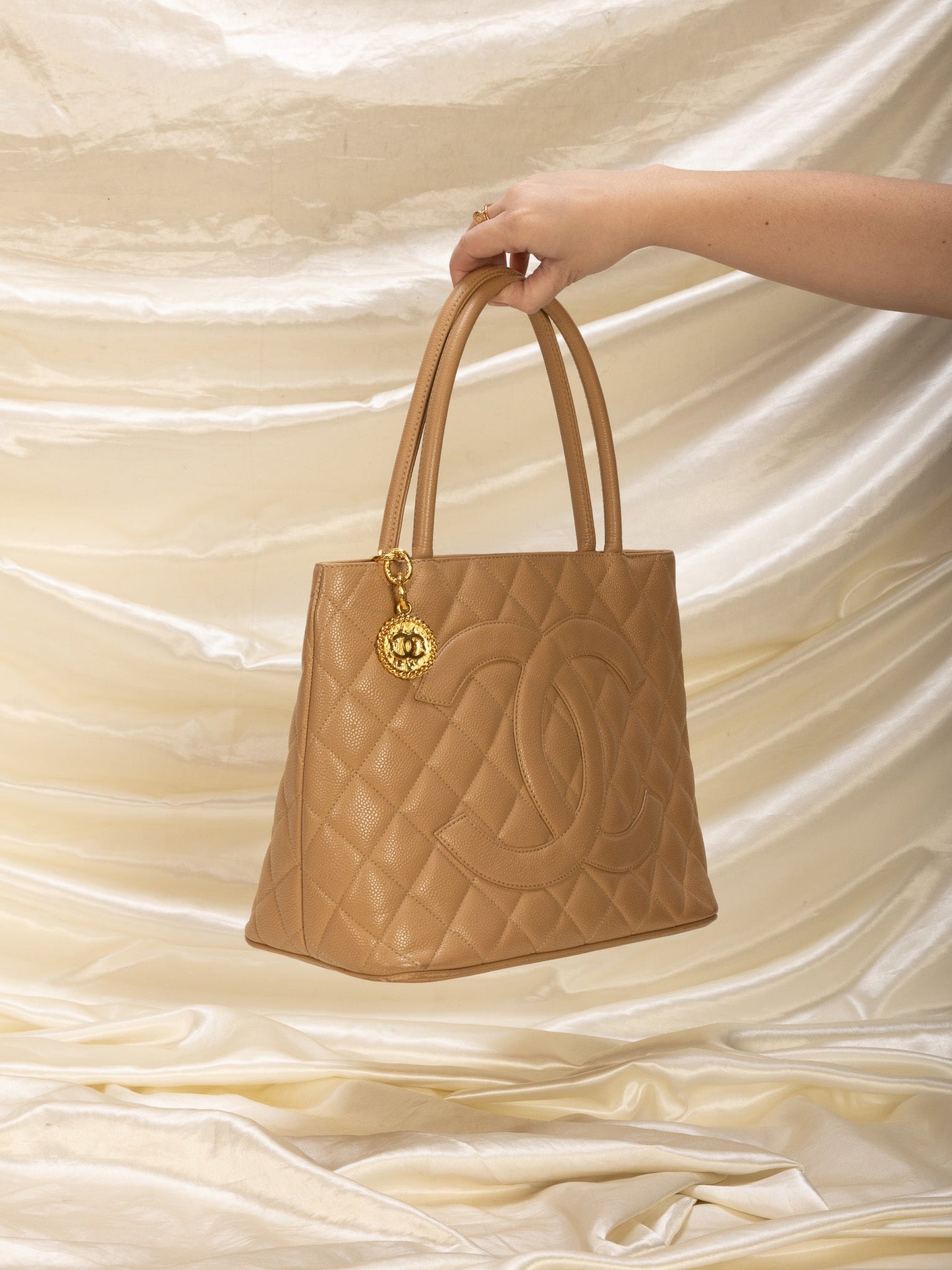 Chanel Caviar Medallion Tote