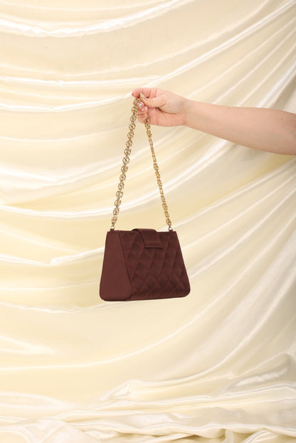 Extremely Rare Chanel Satin Chain Pochette
