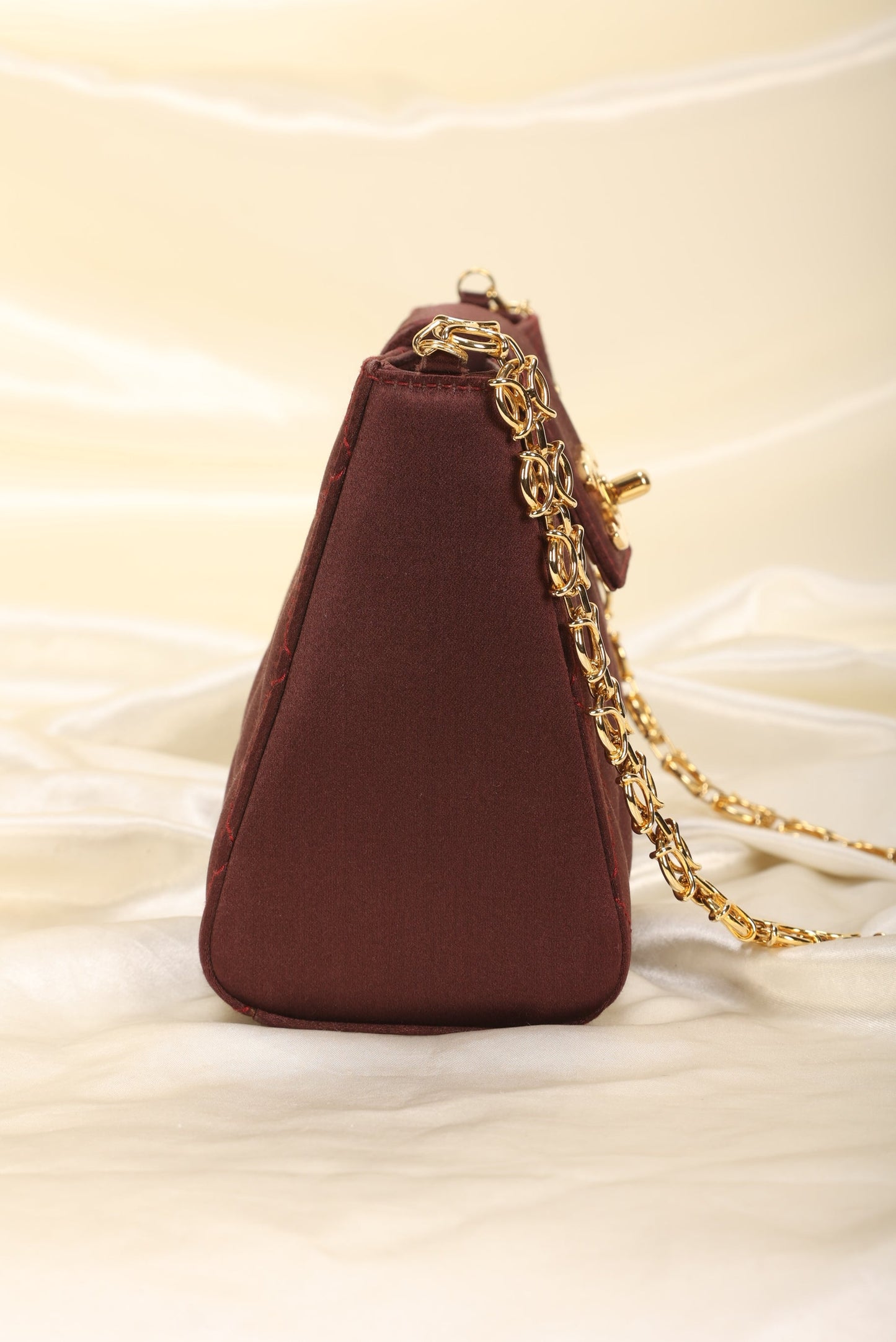 Extremely Rare Chanel Satin Chain Pochette