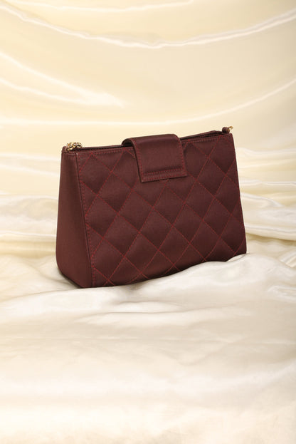 Extremely Rare Chanel Satin Chain Pochette