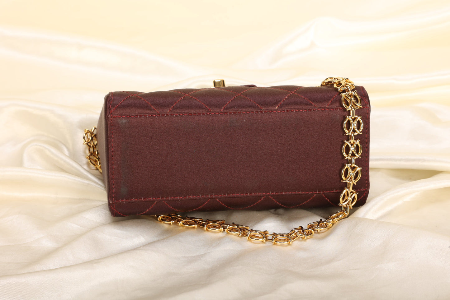Extremely Rare Chanel Satin Chain Pochette