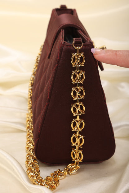Extremely Rare Chanel Satin Chain Pochette