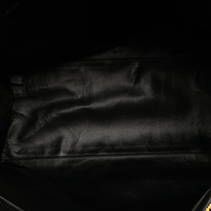 Black Chanel XL Quilted Calfskin Supermodel Weekender Tote Travel Bag