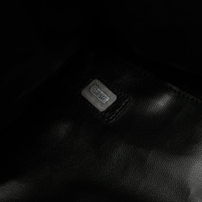 Black Chanel XL Quilted Calfskin Supermodel Weekender Tote Travel Bag