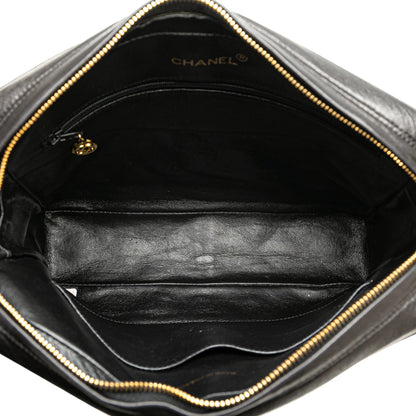 Black Chanel Quilted Lambskin Tassel Camera Bag
