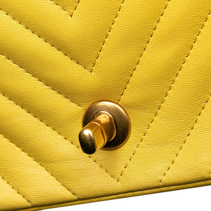 Chanel Sac Mini Square Classic Chevron Lambskin Single Flap